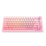 ONIKUMA MT707 لوحة مفاتيح ألعاب ميكانيكية ثلاثية الوضع مع 82 مفتاح RGB
