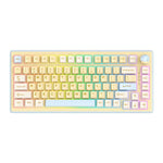 ONIKUMA MT707 لوحة مفاتيح ألعاب ميكانيكية ثلاثية الوضع مع 82 مفتاح RGB