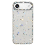 غطاء هاتف هجين من TPU وPC مع تقنية IMD على الوجهين مزين بأحجار الراين، لهواتف iPhone 17 Pro Max، iPhone 17 Pro، iPhone 17، iPhone Air، iPhone 16 Pro Max، iPhone 16 Pro، iPhone 16 Plus، iPhone 16