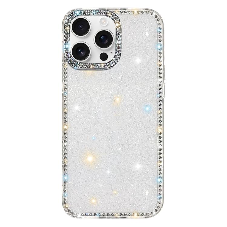 غطاء هاتف هجين من TPU وPC مع تقنية IMD على الوجهين مزين بأحجار الراين، لهواتف iPhone 17 Pro Max، iPhone 17 Pro، iPhone 17، iPhone Air، iPhone 16 Pro Max، iPhone 16 Pro، iPhone 16 Plus، iPhone 16