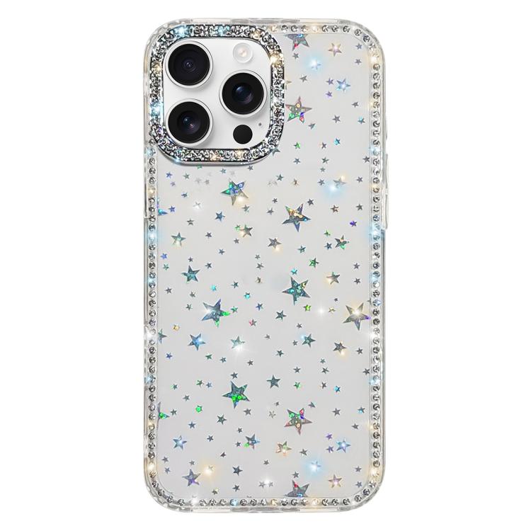 غطاء هاتف هجين من TPU وPC مع تقنية IMD على الوجهين مزين بأحجار الراين، لهواتف iPhone 17 Pro Max، iPhone 17 Pro، iPhone 17، iPhone Air، iPhone 16 Pro Max، iPhone 16 Pro، iPhone 16 Plus، iPhone 16