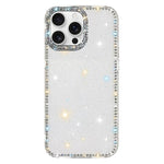 غطاء هاتف هجين من TPU وPC مع تقنية IMD على الوجهين مزين بأحجار الراين، لهواتف iPhone 17 Pro Max، iPhone 17 Pro، iPhone 17، iPhone Air، iPhone 16 Pro Max، iPhone 16 Pro، iPhone 16 Plus، iPhone 16