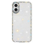 غطاء هاتف هجين من TPU وPC مع تقنية IMD على الوجهين مزين بأحجار الراين، لهواتف iPhone 17 Pro Max، iPhone 17 Pro، iPhone 17، iPhone Air، iPhone 16 Pro Max، iPhone 16 Pro، iPhone 16 Plus، iPhone 16