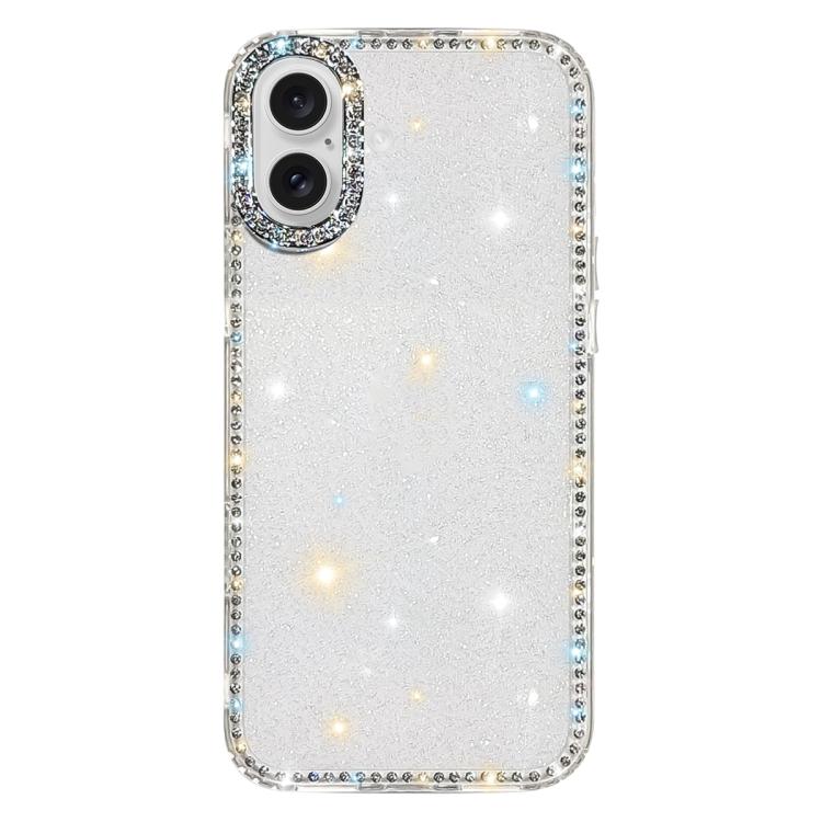 غطاء هاتف هجين من TPU وPC مع تقنية IMD على الوجهين مزين بأحجار الراين، لهواتف iPhone 17 Pro Max، iPhone 17 Pro، iPhone 17، iPhone Air، iPhone 16 Pro Max، iPhone 16 Pro، iPhone 16 Plus، iPhone 16