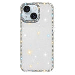 غطاء هاتف هجين من TPU وPC مع تقنية IMD على الوجهين مزين بأحجار الراين، لهواتف iPhone 15 Pro Max، iPhone 15 Pro، iPhone 15، iPhone 14، iPhone 14 Pro، iPhone 14 Pro Max، iPhone 13 Pro Max، iPhone 13 Pro