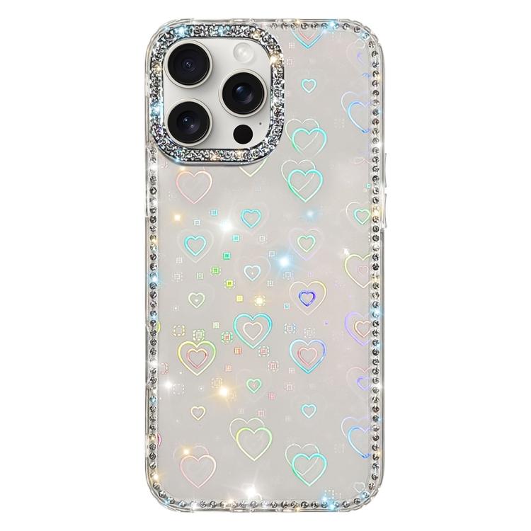 غطاء هاتف هجين من TPU وPC مع تقنية IMD على الوجهين مزين بأحجار الراين، لهواتف iPhone 15 Pro Max، iPhone 15 Pro، iPhone 15، iPhone 14، iPhone 14 Pro، iPhone 14 Pro Max، iPhone 13 Pro Max، iPhone 13 Pro