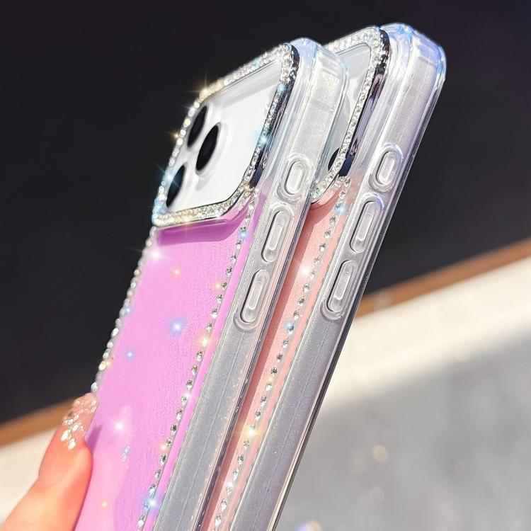 غطاء هاتف هجين من TPU وPC مع تقنية IMD على الوجهين مزين بأحجار الراين، لهواتف iPhone 17 Pro Max، iPhone 17 Pro، iPhone 17، iPhone Air، iPhone 16 Pro Max، iPhone 16 Pro، iPhone 16 Plus، iPhone 16