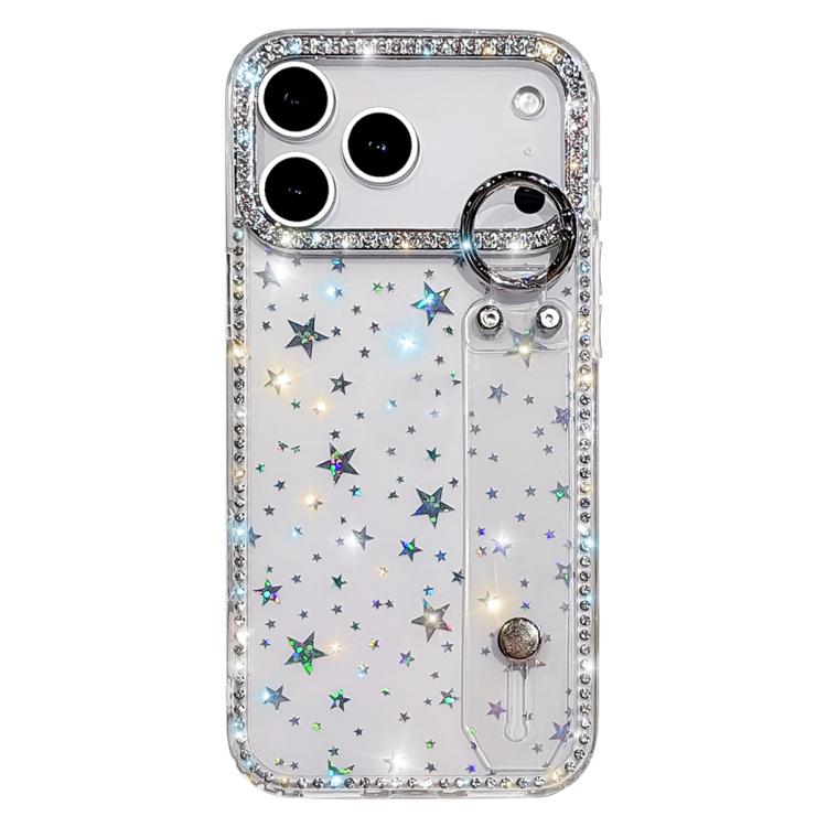 غطاء هاتف مع حامل سوار لامع من حجر الراين، لهواتف iPhone 17 Pro، iPhone 17، iPhone Air، iPhone 16 Pro Max، iPhone 16 Pro، iPhone 16 Plus، iPhone 16، iPhone 15 Pro Max