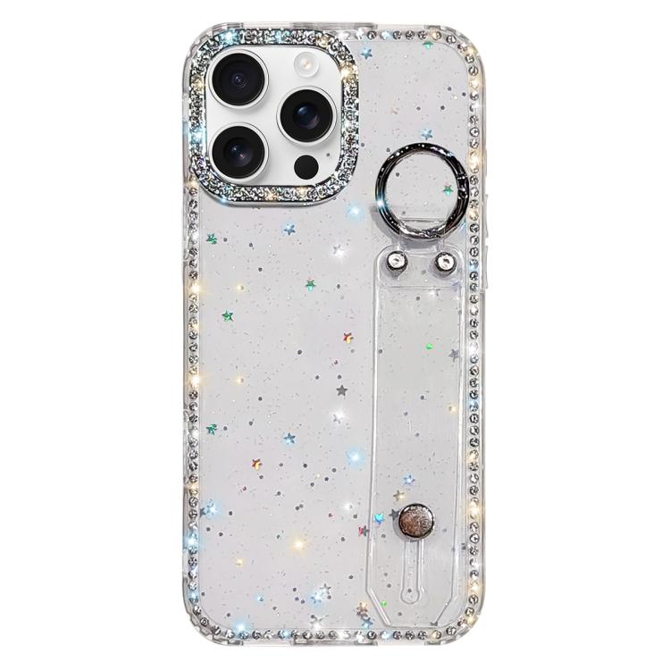غطاء هاتف مع حامل سوار لامع من حجر الراين، لهواتف iPhone 17 Pro، iPhone 17، iPhone Air، iPhone 16 Pro Max، iPhone 16 Pro، iPhone 16 Plus، iPhone 16، iPhone 15 Pro Max