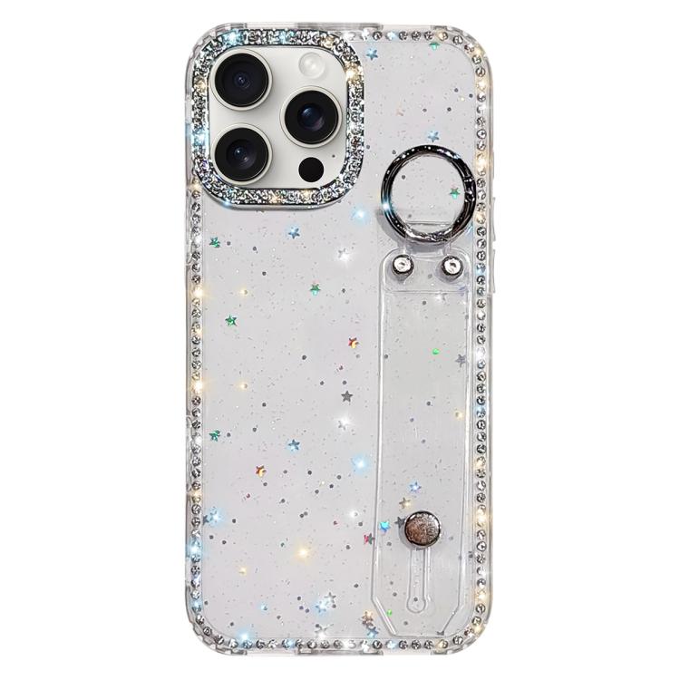 غطاء هاتف مع حامل سوار لامع من حجر الراين، لهواتف iPhone 17 Pro، iPhone 17، iPhone Air، iPhone 16 Pro Max، iPhone 16 Pro، iPhone 16 Plus، iPhone 16، iPhone 15 Pro Max