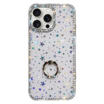 غطاء هاتف هجين من TPU وPC مع تقنية IMD على الوجهين مزود بحامل خاتم مزين بأحجار الراين، لهواتف iPhone 15 Pro Max، iPhone 15 Pro، iPhone 15، iPhone 14، iPhone 14 Pro، iPhone 14 Pro Max، iPhone 13 Pro Max، iPhone 13 Pro