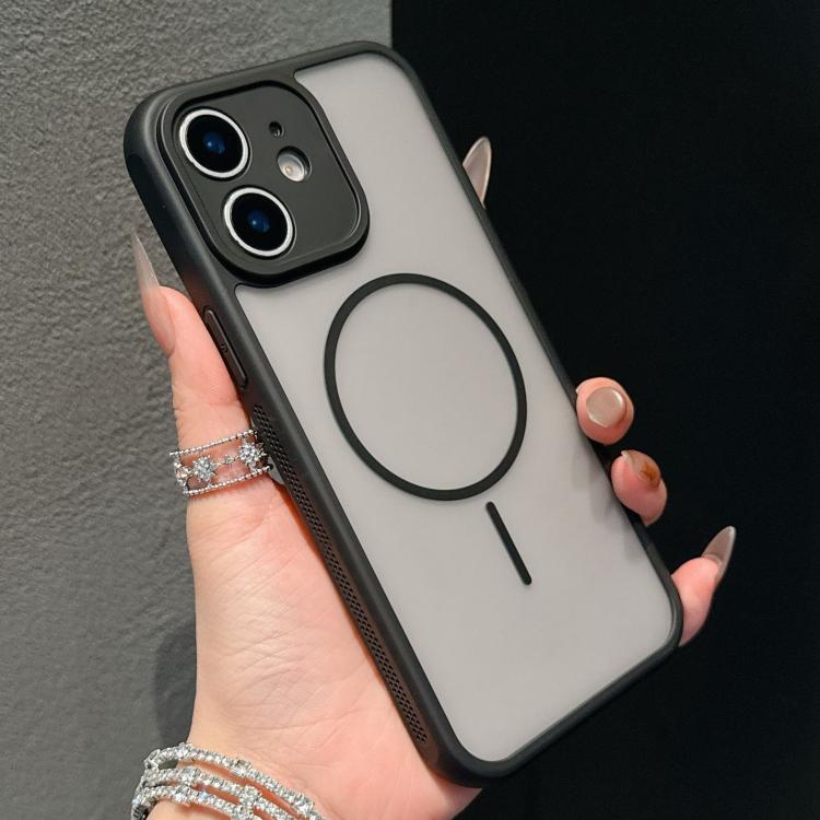 غطاء هاتف مغناطيسي بملمس تبريد للجلد، لهواتف iPhone 12، iPhone 12 Pro Max، iPhone 12 Pro، iPhone 11 Pro Max، iPhone 11، iPhone 11 Pro
