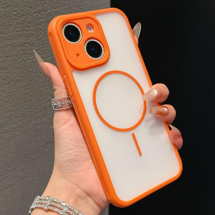 غطاء هاتف مغناطيسي بملمس تبريد للجلد، لهواتف iPhone 15، iPhone 14 Plus، iPhone 14، iPhone 14 Pro، iPhone 14 Pro Max، iPhone 13 Pro Max، iPhone 13 Pro، iPhone 13