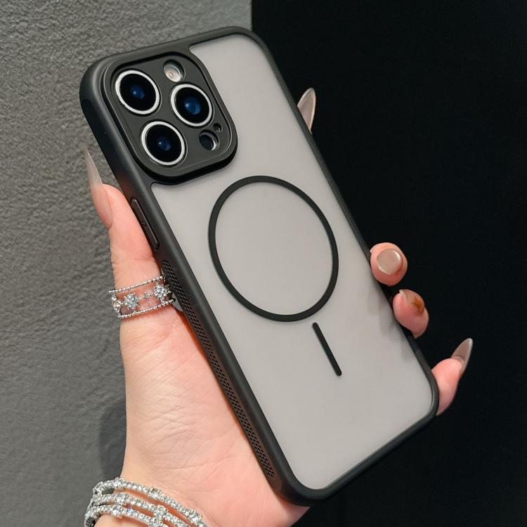 غطاء هاتف مغناطيسي بملمس تبريد للجلد، لهواتف iPhone 17 Pro Max، iPhone 17 Pro، iPhone Air، iPhone 16 Pro Max، iPhone 16 Pro، iPhone 15 Pro Max، iPhone 15 Pro، iPhone 15 Plus
