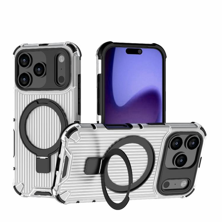 غطاء هاتف مقاوم للصدمات مع حامل شبكي، لهواتف iPhone 17 Pro Max، iPhone 17 Pro، iPhone 17، iPhone Air