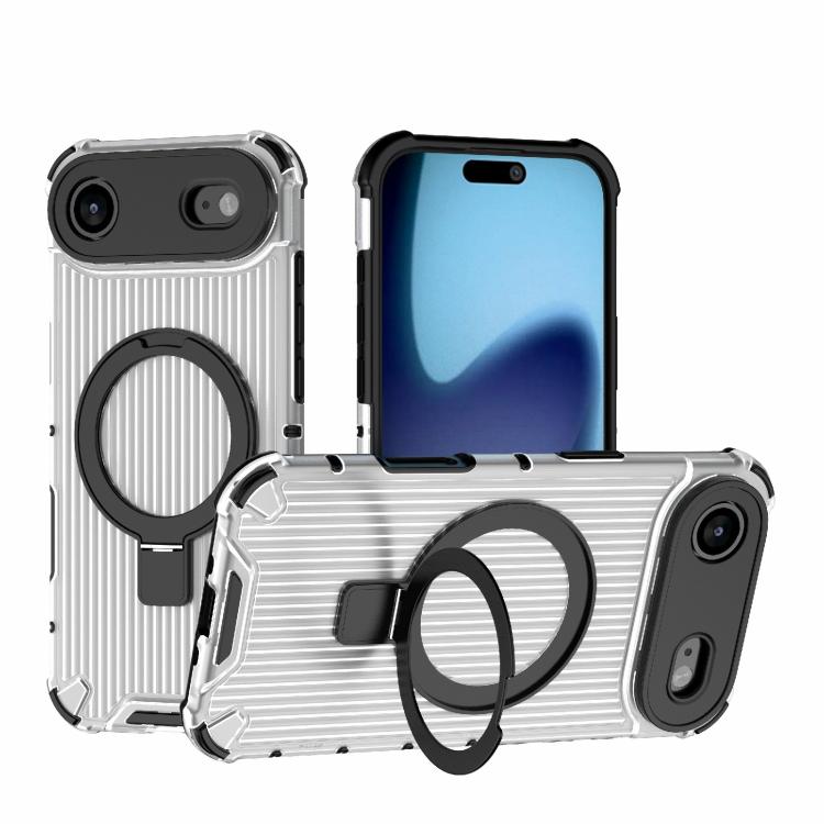 غطاء هاتف مقاوم للصدمات مع حامل شبكي، لهواتف iPhone 17 Pro Max، iPhone 17 Pro، iPhone 17، iPhone Air