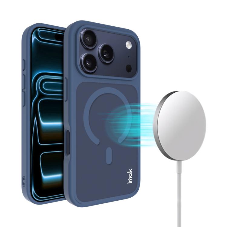 غطاء هاتف مغناطيسي مقاوم للصدمات من سلسلة imak UX-9C مصنوع من PC + TPU، لهواتف iPhone 17 Pro Max، iPhone 17 Pro