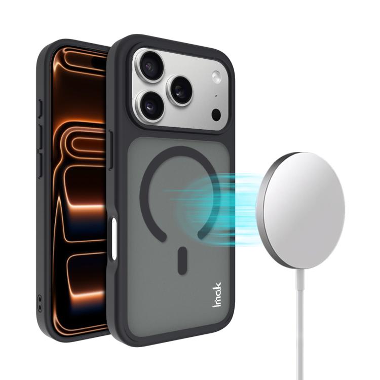 غطاء هاتف مغناطيسي مقاوم للصدمات من سلسلة imak UX-9C مصنوع من PC + TPU، لهواتف iPhone 17 Pro Max، iPhone 17 Pro