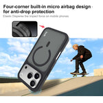غطاء هاتف مغناطيسي مقاوم للصدمات من سلسلة imak UX-9C مصنوع من PC + TPU، لهواتف iPhone 17 Pro Max، iPhone 17 Pro