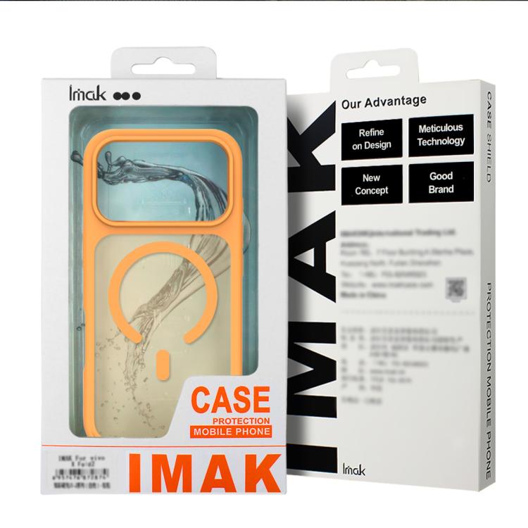 غطاء هاتف مغناطيسي مقاوم للصدمات من سلسلة imak UX-9C مصنوع من PC + TPU، لهواتف iPhone 17 Pro Max، iPhone 17 Pro