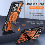 Hidden Metal Holder Magnetic Shockproof Phone Case, For iPhone 17 Pro Max, For iPhone 17 Pro, For iPhone 17, For iPhone Air, For iPhone 16 Pro Max, For iPhone 16 Pro, For iPhone 16 Plus, For iPhone 16