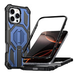Hidden Metal Holder Magnetic Shockproof Phone Case, For iPhone 17 Pro Max, For iPhone 17 Pro, For iPhone 17, For iPhone Air, For iPhone 16 Pro Max, For iPhone 16 Pro, For iPhone 16 Plus, For iPhone 16