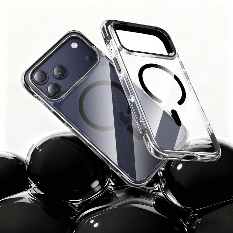 غطاء هاتف مقاوم للصدمات مغناطيسي من TPU مع كيس هوائي مفرغ + أكريليك، لهواتف iPhone 17 Pro Max، iPhone 17 Pro، iPhone 17