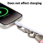 XDcase حزام معصم مضاد لفقدان الهاتف مع إبزيم معدني وحشية، الطول: 18.9 سم