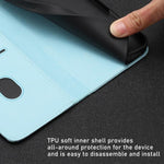 غطاء هاتف من الجلد النباتي المغناطيسي بنقشة فراشات وزهور التوليب، لهواتف iPhone 15، iPhone 14 Plus، iPhone 14، iPhone 14 Pro