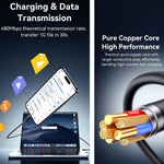 كابل بيانات USB إلى 8pin للشحن السريع 2.4A من USAMS SJ778 U94، USB إلى 8pin