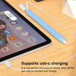 غطاء سيليكون شفاف قابل للفصل لقلم Stylus من XDcase، لأقلام Apple Pencil USB-C / 3