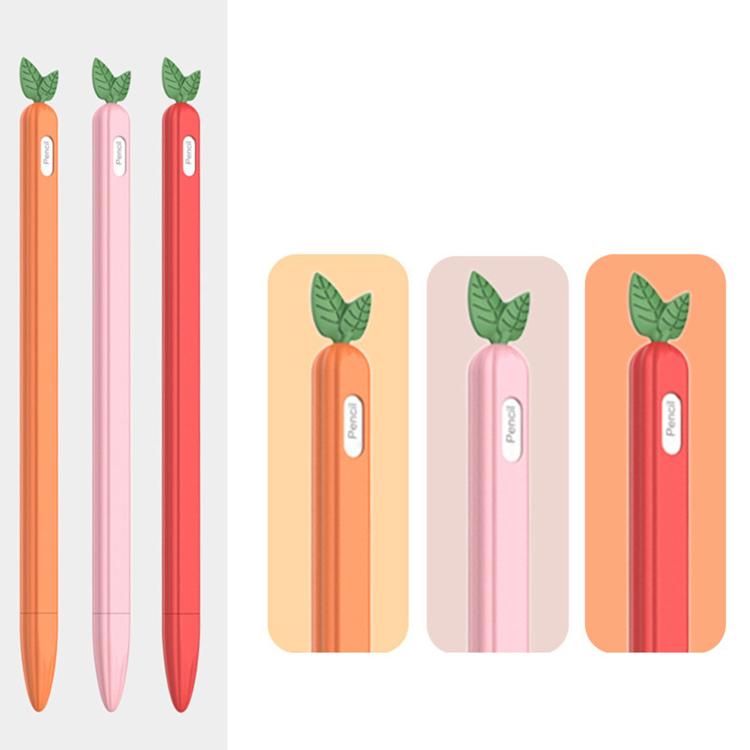 غطاء قلم ستايلس سيليكون مقاوم للانزلاق بنقشة فواكه وخضروات من XDcase، لقلم Apple Pencil Pro / 2