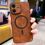 غطاء هاتف مغناطيسي من الجلد الصناعي بنمط جلد الحمل، لهواتف iPhone 14 Pro Max، iPhone 13 Pro Max، iPhone 13 Pro، iPhone 13، iPhone 12، iPhone 12 Pro Max، iPhone 12 Pro، iPhone 11 Pro Max
