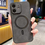 غطاء هاتف مغناطيسي من الجلد الصناعي بنمط جلد الحمل، لهواتف iPhone 14 Pro Max، iPhone 13 Pro Max، iPhone 13 Pro، iPhone 13، iPhone 12، iPhone 12 Pro Max، iPhone 12 Pro، iPhone 11 Pro Max
