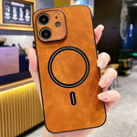 غطاء هاتف مغناطيسي من الجلد الصناعي بنمط جلد الحمل، لهواتف iPhone 14 Pro Max، iPhone 13 Pro Max، iPhone 13 Pro، iPhone 13، iPhone 12، iPhone 12 Pro Max، iPhone 12 Pro، iPhone 11 Pro Max