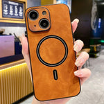 غطاء هاتف مغناطيسي من الجلد الصناعي بنمط جلد الحمل، لهواتف iPhone 14 Pro Max، iPhone 13 Pro Max، iPhone 13 Pro، iPhone 13، iPhone 12، iPhone 12 Pro Max، iPhone 12 Pro، iPhone 11 Pro Max
