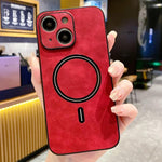 غطاء هاتف مغناطيسي من الجلد الصناعي بنمط جلد الحمل، لهواتف iPhone 14 Pro Max، iPhone 13 Pro Max، iPhone 13 Pro، iPhone 13، iPhone 12، iPhone 12 Pro Max، iPhone 12 Pro، iPhone 11 Pro Max