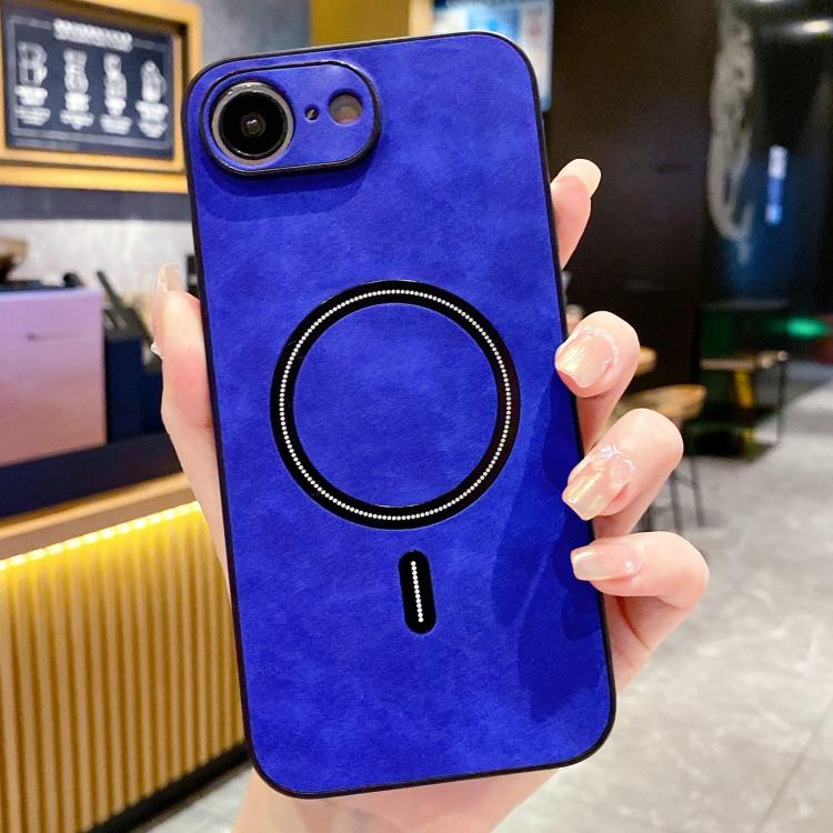 غطاء هاتف مغناطيسي من الجلد الصناعي بنمط جلد الحمل، لهواتف iPhone 17e / 16e، iPhone 17 Pro Max، iPhone 17 Pro، iPhone 17، iPhone Air، iPhone 16 Pro Max، iPhone 16 Pro، iPhone 16 Plus