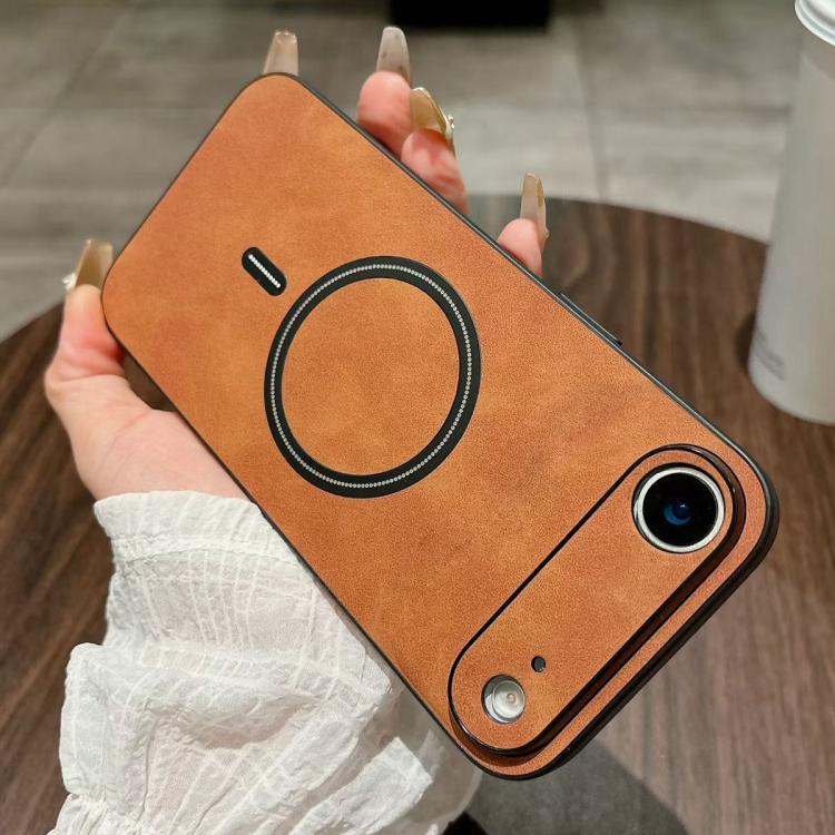 غطاء هاتف مغناطيسي من الجلد الصناعي بنمط جلد الحمل، لهواتف iPhone 17e / 16e، iPhone 17 Pro Max، iPhone 17 Pro، iPhone 17، iPhone Air، iPhone 16 Pro Max، iPhone 16 Pro، iPhone 16 Plus