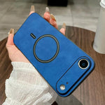 غطاء هاتف مغناطيسي من الجلد الصناعي بنمط جلد الحمل، لهواتف iPhone 17e / 16e، iPhone 17 Pro Max، iPhone 17 Pro، iPhone 17، iPhone Air، iPhone 16 Pro Max، iPhone 16 Pro، iPhone 16 Plus