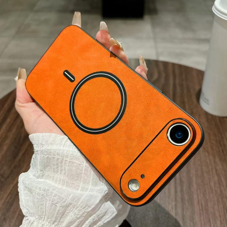 غطاء هاتف مغناطيسي من الجلد الصناعي بنمط جلد الحمل، لهواتف iPhone 17e / 16e، iPhone 17 Pro Max، iPhone 17 Pro، iPhone 17، iPhone Air، iPhone 16 Pro Max، iPhone 16 Pro، iPhone 16 Plus