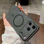 غطاء هاتف مغناطيسي من الجلد الصناعي بنمط جلد الحمل، لهواتف iPhone 17e / 16e، iPhone 17 Pro Max، iPhone 17 Pro، iPhone 17، iPhone Air، iPhone 16 Pro Max، iPhone 16 Pro، iPhone 16 Plus