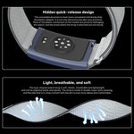 For Amazfit Helio Strap xDfind Covered Nylon Loop Band, 280mm Wristband, 420mm Arm Strap