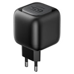 شاحن سفر Havit UC253 GaN بقوة 65 واط 3 في 1 مع كابل Type-C قابل للسحب، UC253 (قابس أوروبي)