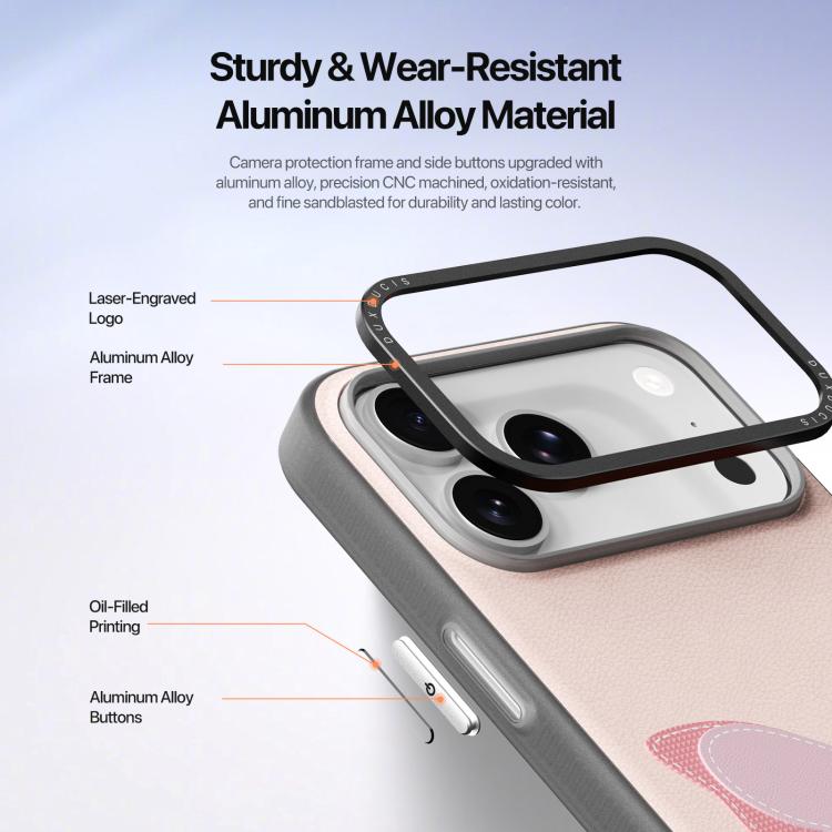 غطاء هاتف من سلسلة DUX DUCIS LUVY مع حلقة إصبع، لهواتف iPhone 17 Pro Max، iPhone 17 Pro، iPhone 17