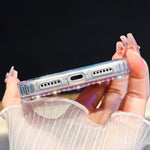 Sparkling IMD Colorful Bow Phone Case with Bracelet, For iPhone 13 Pro, For iPhone 13