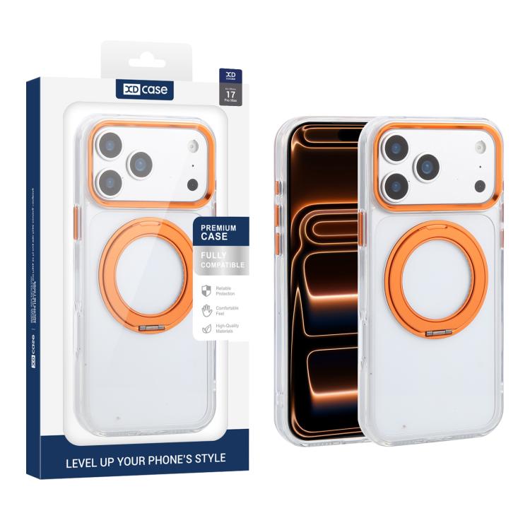 غطاء هاتف مغناطيسي مع حامل دوار YADUN من XDcase، لهواتف iPhone 17 Pro Max، iPhone 17 Pro