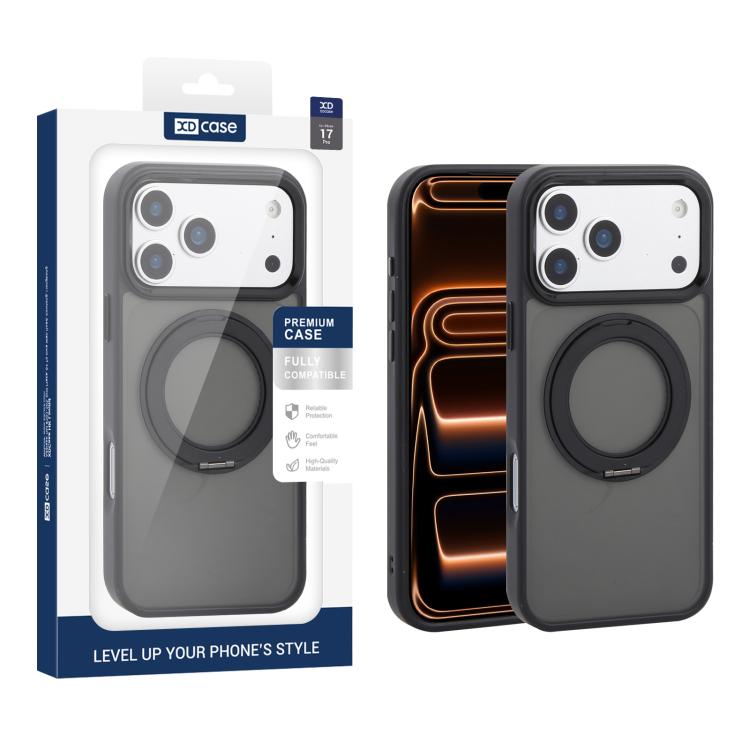غطاء هاتف مغناطيسي مع حامل دوار YADUN من XDcase، لهواتف iPhone 17 Pro Max، iPhone 17 Pro