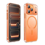 غطاء هاتف شفاف مطفي مقاوم للصدمات مغناطيسي من XDcase، لهواتف iPhone 17 Pro Max، iPhone 17 Pro، iPhone 17