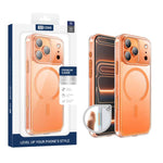 غطاء هاتف شفاف مطفي مقاوم للصدمات مغناطيسي من XDcase، لهواتف iPhone 17 Pro Max، iPhone 17 Pro، iPhone 17